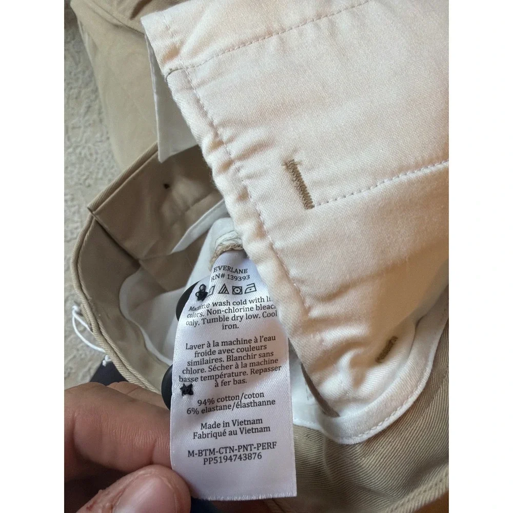 Everlane‎ Uniform Slim Fit Chinos Mens 32x34 Tan Cotton Blend Pants NWT